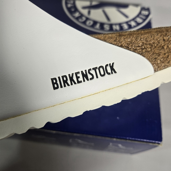 Birkenstock Arizona BS White Birko Flor Sandals Mens 13 NIB 46 EU ($117) - Picture 3 of 8